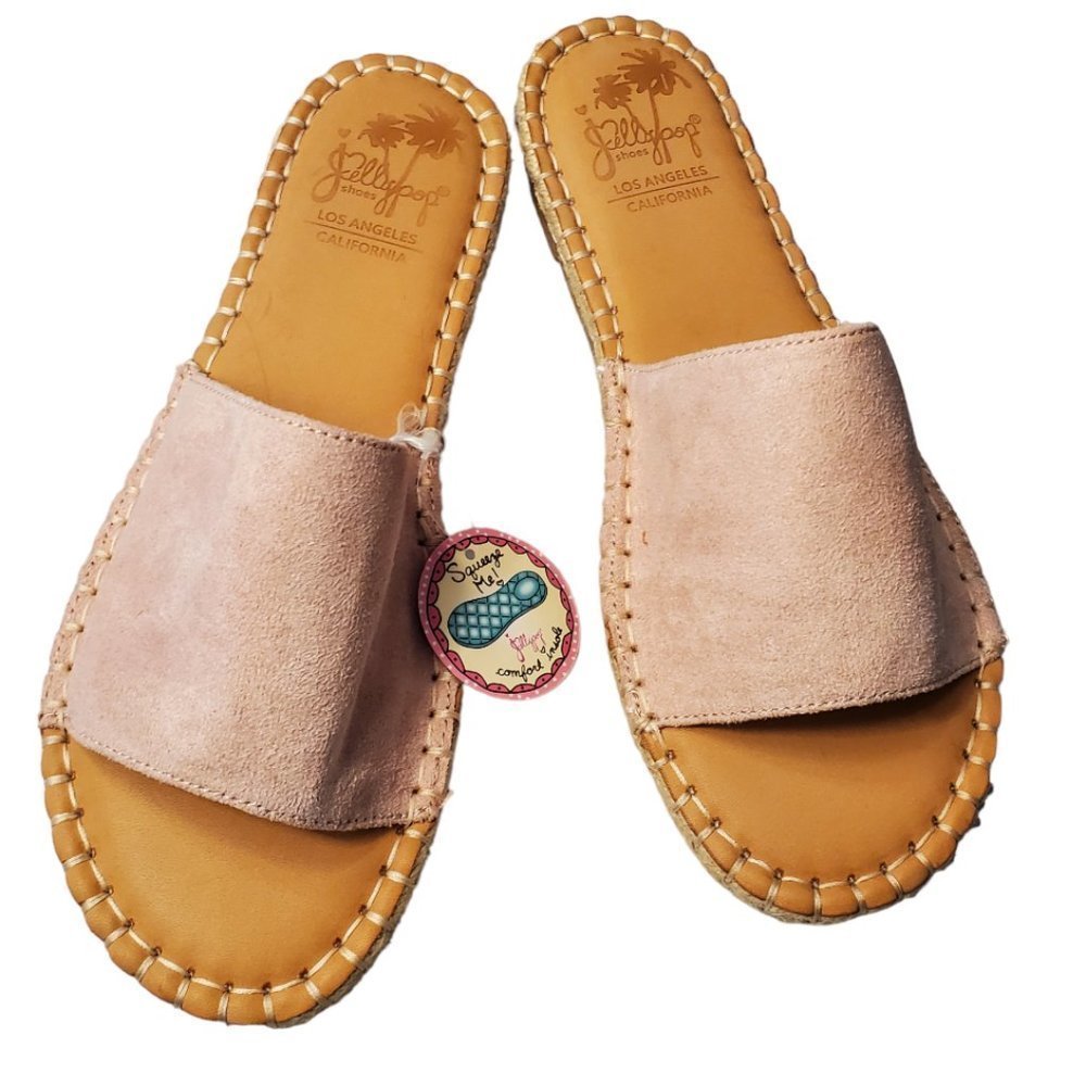 Jellypop | Faux Suede Slides | Pink | 8.5 M